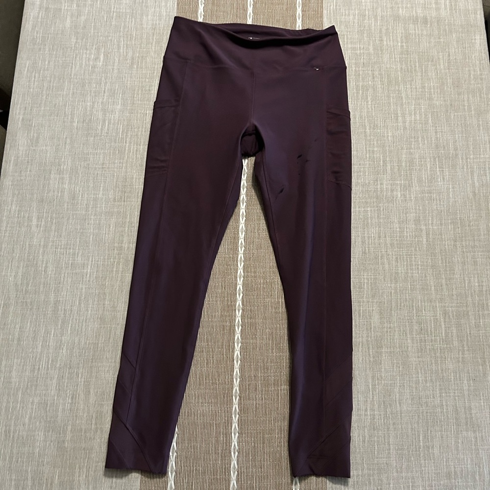 Purple workout tights